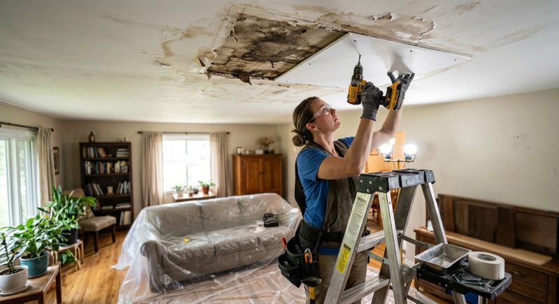Ceiling Crack Repair in Kansas City, KS