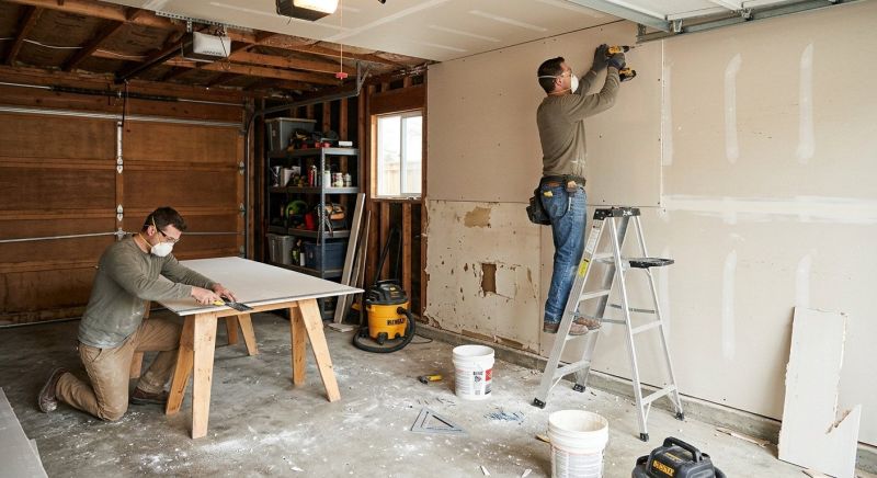 Garage Wallboard Installation in Wilmington, NC