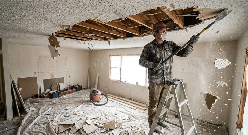 Knockdown Ceiling Removal in Waco, TX