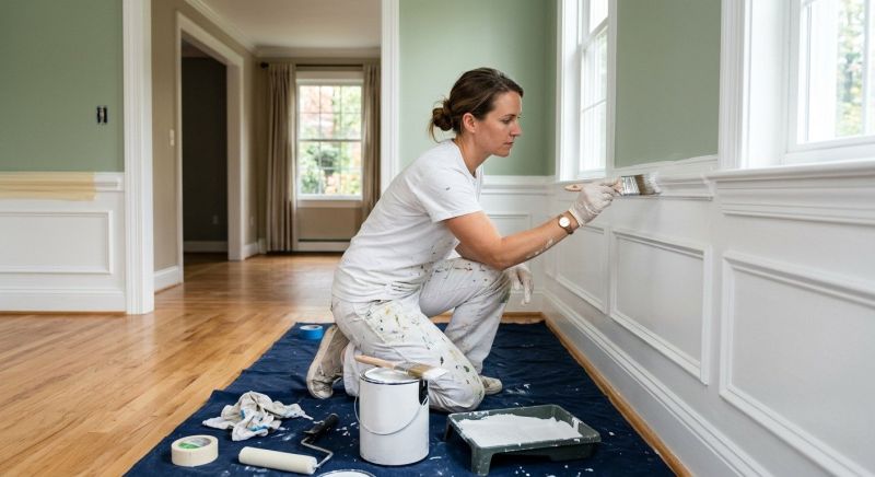 Wainscoting Painting in Wilmington, NC