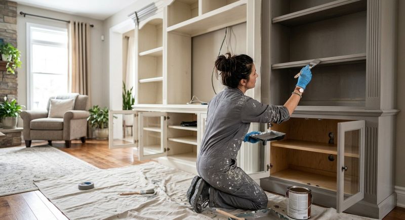 Armoire Painting in Waco, TX