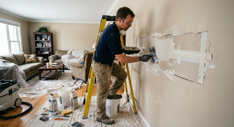 Basement Drywall Repair in Wilmington, NC