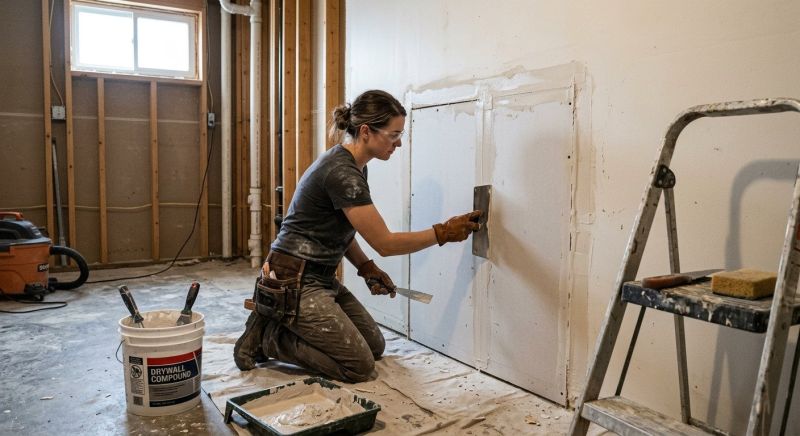 Basement Drywall Repair in Alpharetta, GA