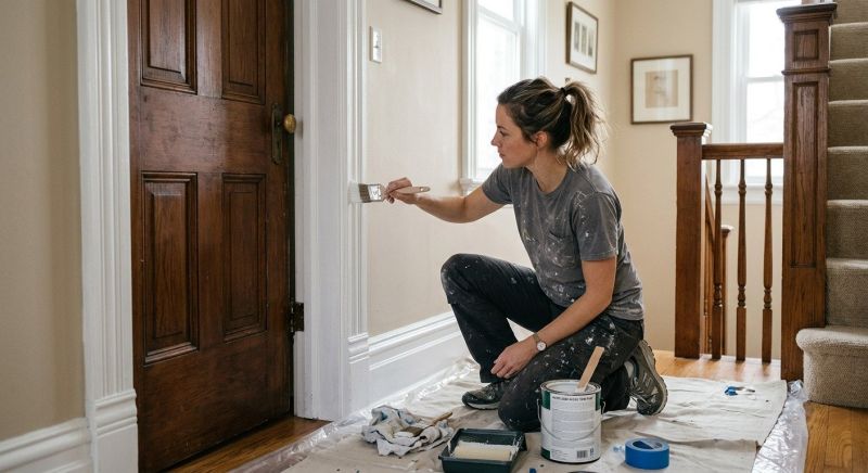 Entertainment Center Painting in Waco, TX