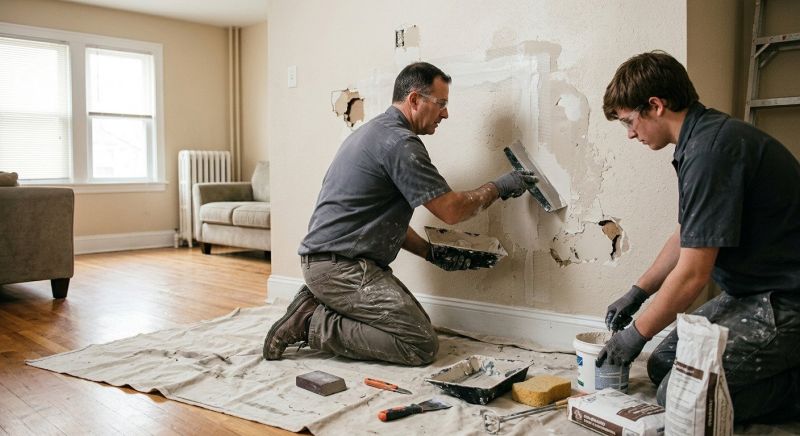 Garage Drywall Repair in Alpharetta, GA