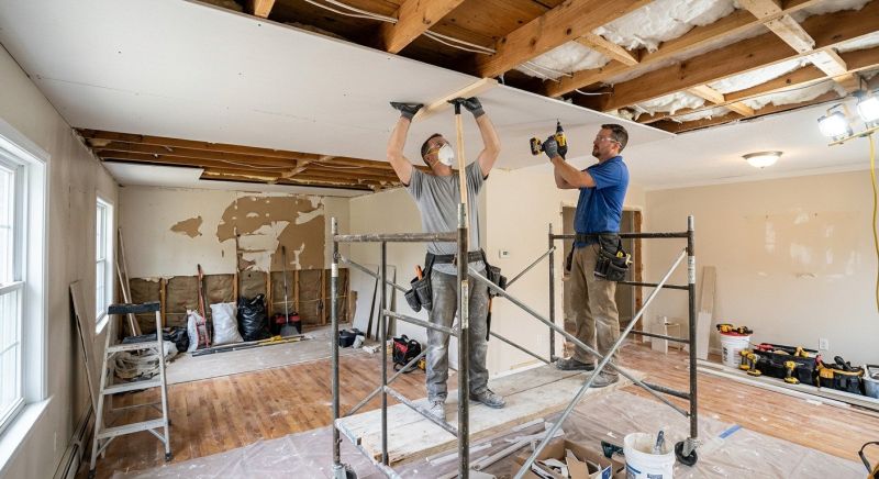 Garage Drywall Replacement in Wilmington, NC