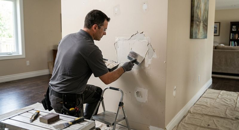 Kitchen Drywall Repair in Kansas City, KS