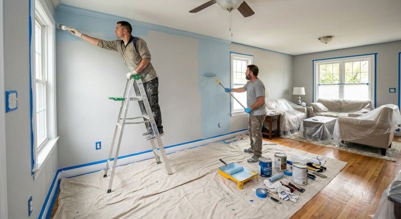 Stucco Ceiling Painting in Kansas City, KS