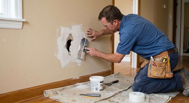 Wall Hole Repair in Wilmington, NC